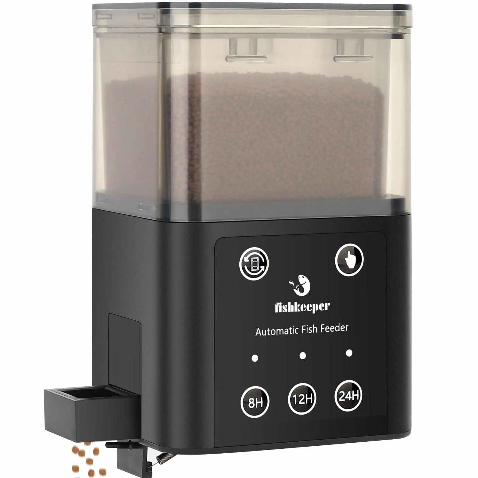 fishkeeper Alimentador automático de pecera con tres modos de alimentación cronometrados, 200 ml Adecuado para alimentar acuarios de vacaciones