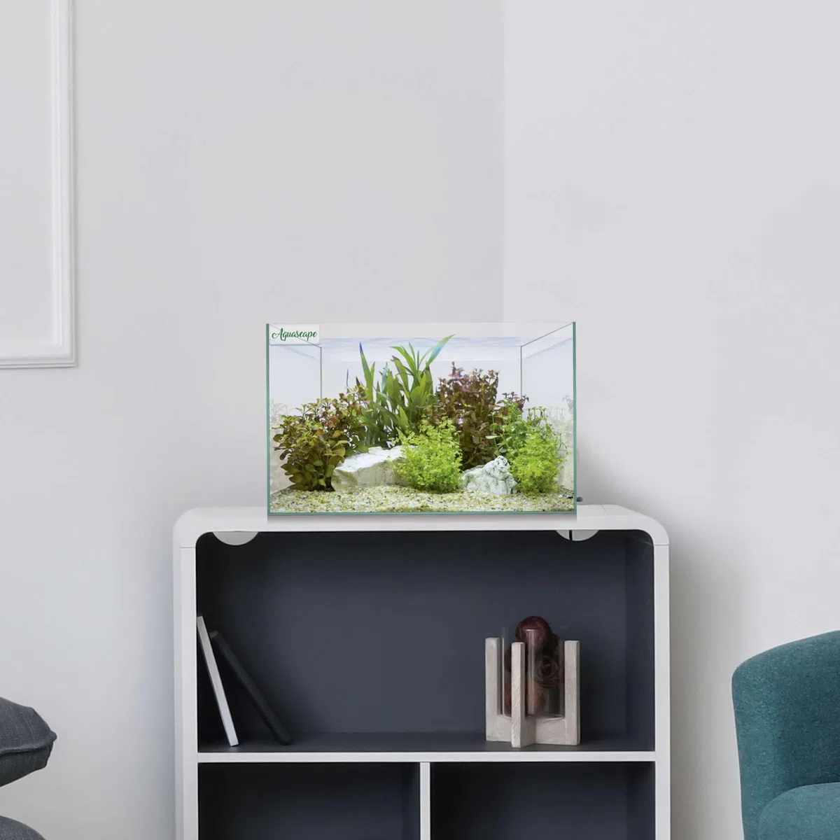 ICA AAQ8 Urna Aquascape Basic 8, 30x15x18 cm, 6,8L, Ideal para Nano Acuarios y Terrarios