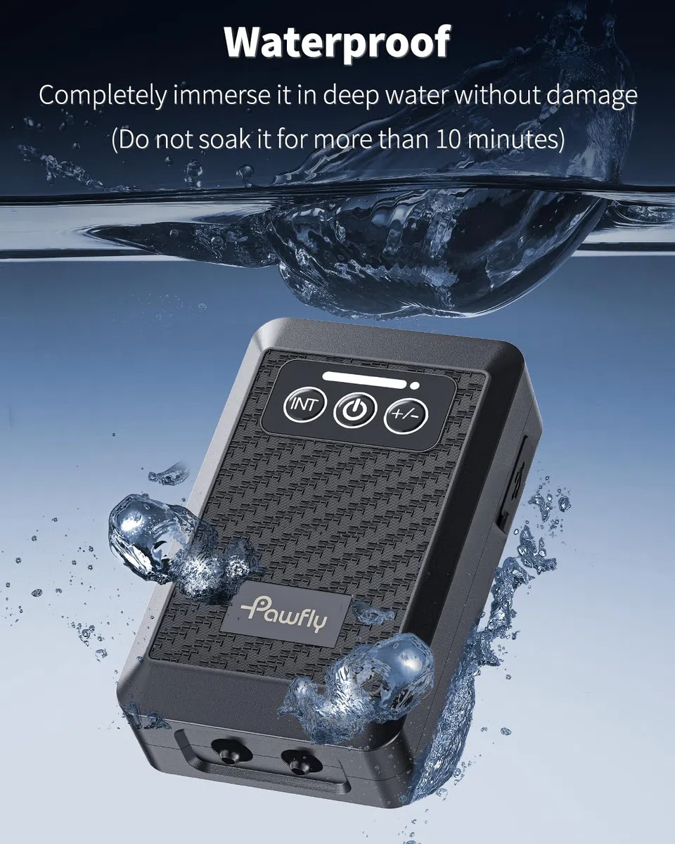 Pawfly Bomba de aire para acuario, alimentada por batería de litio, bombas de oxígeno recargables por USB, para tanques de 35-500 L, 1.5-4 l/min, aireador silencioso portátil con clip trasero de metal