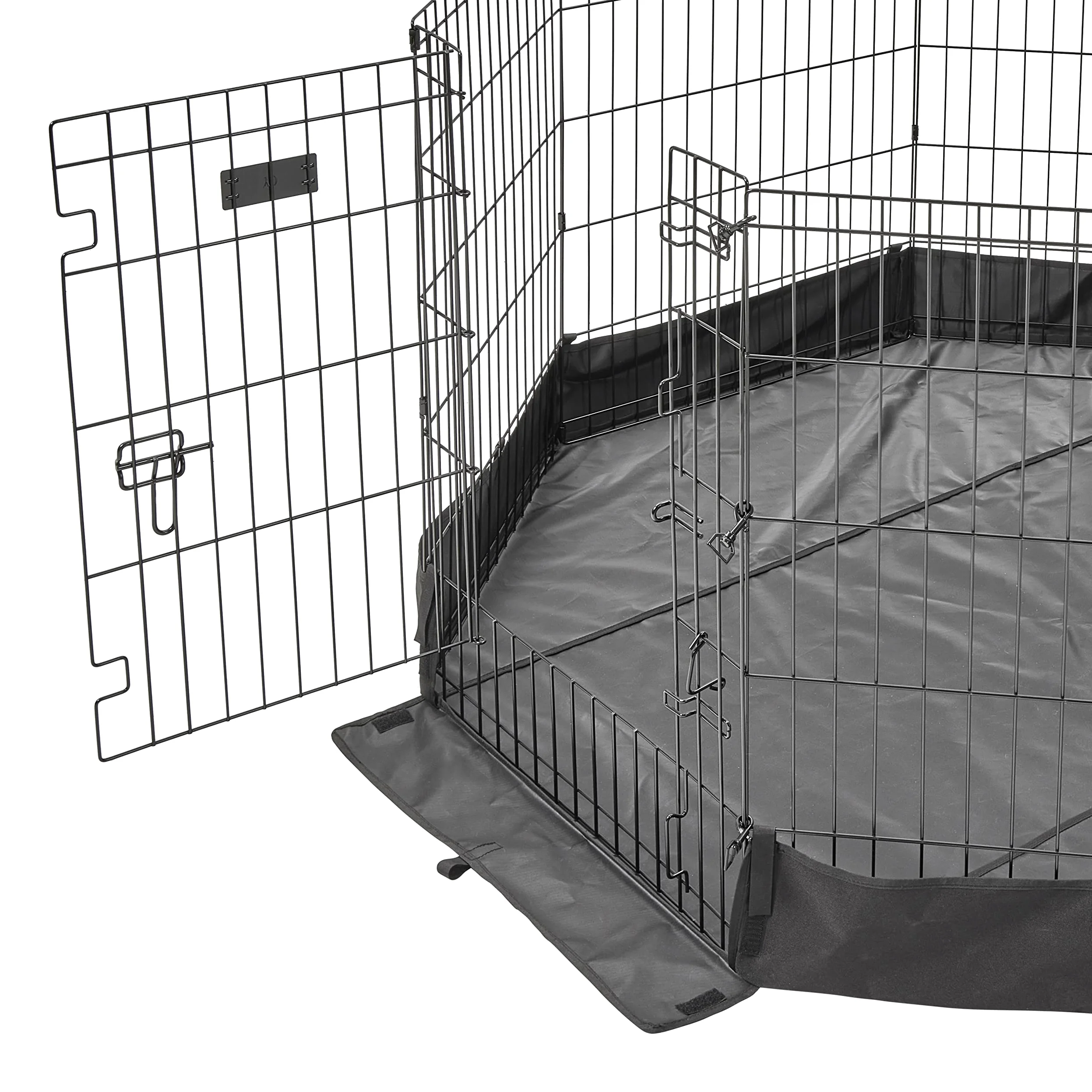 Midwest Homes For Pets Bolígrafo octágono de Ejercicio con Parte Inferior de Malla de Tela