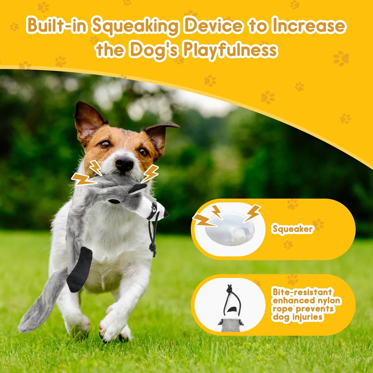 Perros de palo de coqueteo, extensible para perros extra fuertes para entrenar la agilidad del perro, equipo de juego para perros al aire libre con 2 juguetes masticables para perros pequeños,