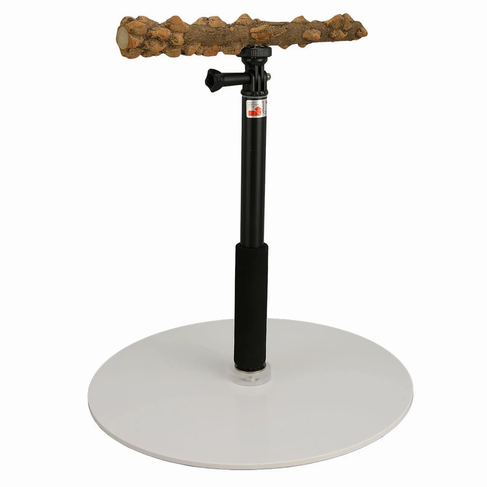 Percha de Madera para Pájaros, Altura Ajustable, Soporte Telescópico para Pájaros, Portátil, Desmontable, Loro, Soporte para Juegos, Percha, Gimnasio, Jaula para Pájaros, Accesorios, Resistente, Durad