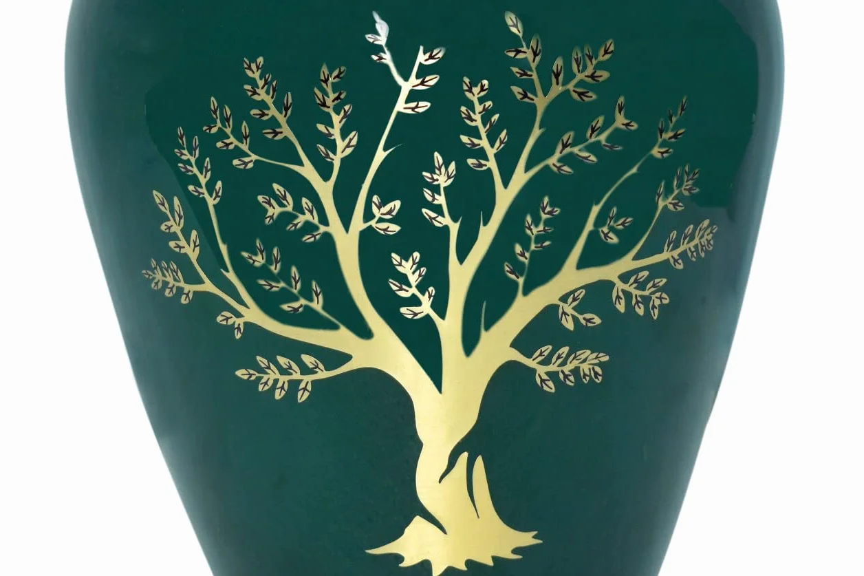 Bold & Divine Urna de cremación Impresa del árbol de la Vida | Grande | 200 Pulgadas cúbicas | Urna Conmemorativa de Cenizas humanas para Adultos, urna Conmemorativa para entierro, urna de cremación