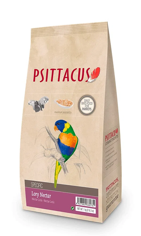 Psittacus Lory Nectar 1 kg | Alimento para Loris | Alimento Premium para Aves, 100% no-GMO