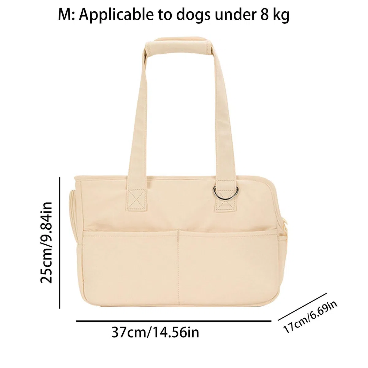 TAYSTE Transportín portátil para Mascotas - Transporte para Mascotas - Bolso del Monedero del Perrito del Bolso del Gato del diseño del Bolsillo Lateral pequeño Que Lleva con la Alla
