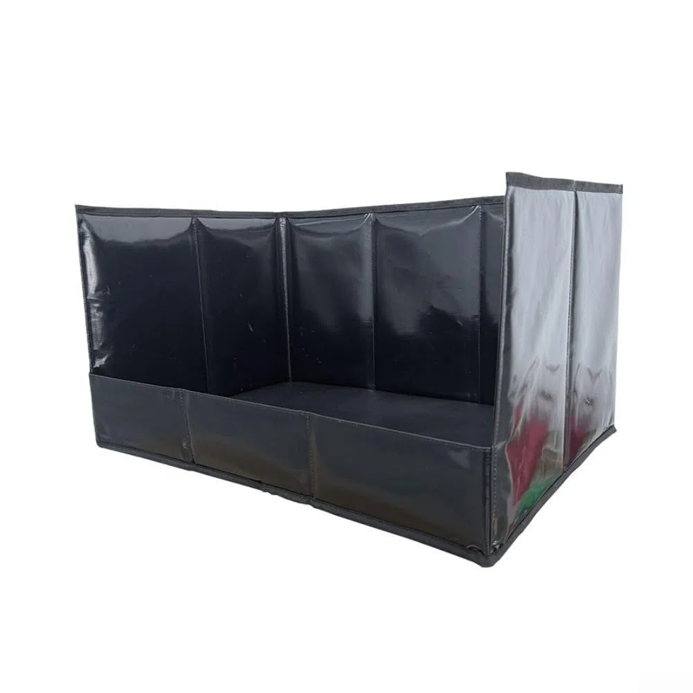 Soporte Plegable Impermeable para Almohadilla para orina de Perro con Paredes Altas, Bandeja para Orinal Interior fácil de Limpiar para Perros pequeños y medianos (Negro XL)