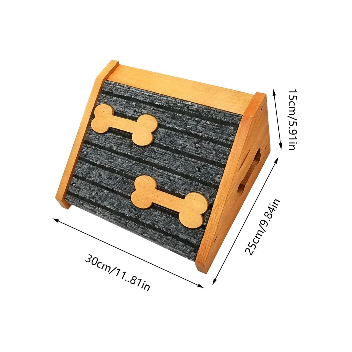 Rampa para Mascotas de tamaño pequeño | Escalera de Madera con Superficie Antideslizante,Rampa para Mascotas con Almohadilla De Fieltro,para Cama sofá Dormitorio Interior Exterior