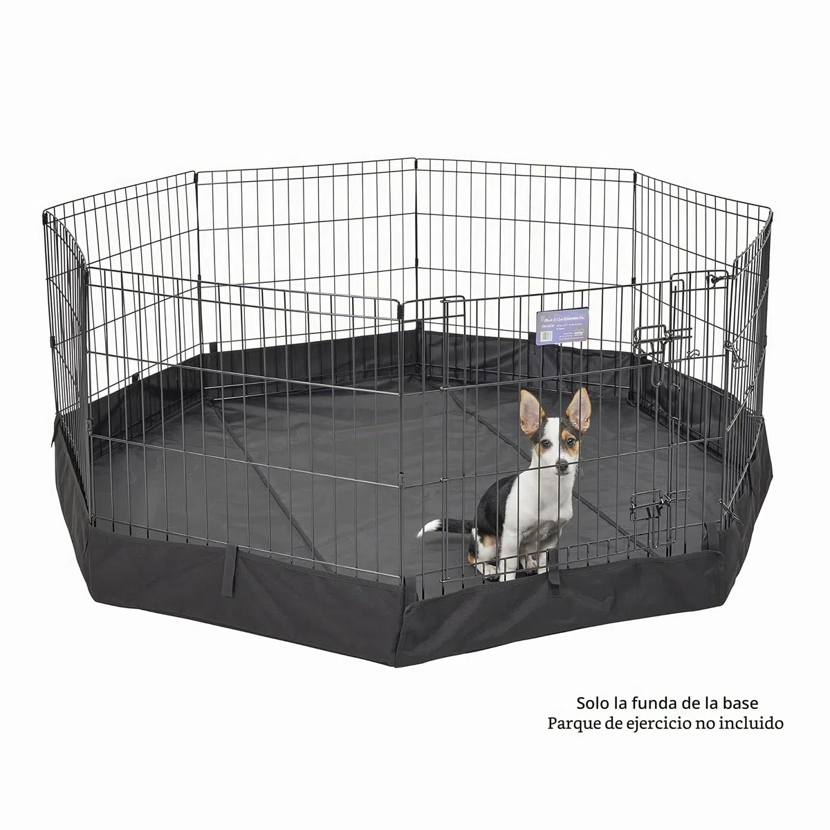Midwest Homes For Pets Bolígrafo octágono de Ejercicio con Parte Inferior de Malla de Tela