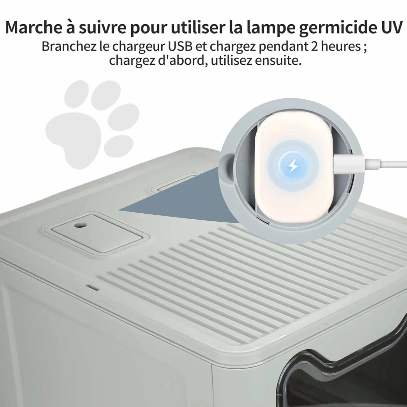 Caja de Arena Plegable para Gatos de Acero Inoxidable, Pala, Casa de Baño Fácil de Limpiar, Resistente a Olores, Adecuada para Gatos Grandes, 41 x 51 x 38 cm, Acero Inoxidable (Gris) (B)