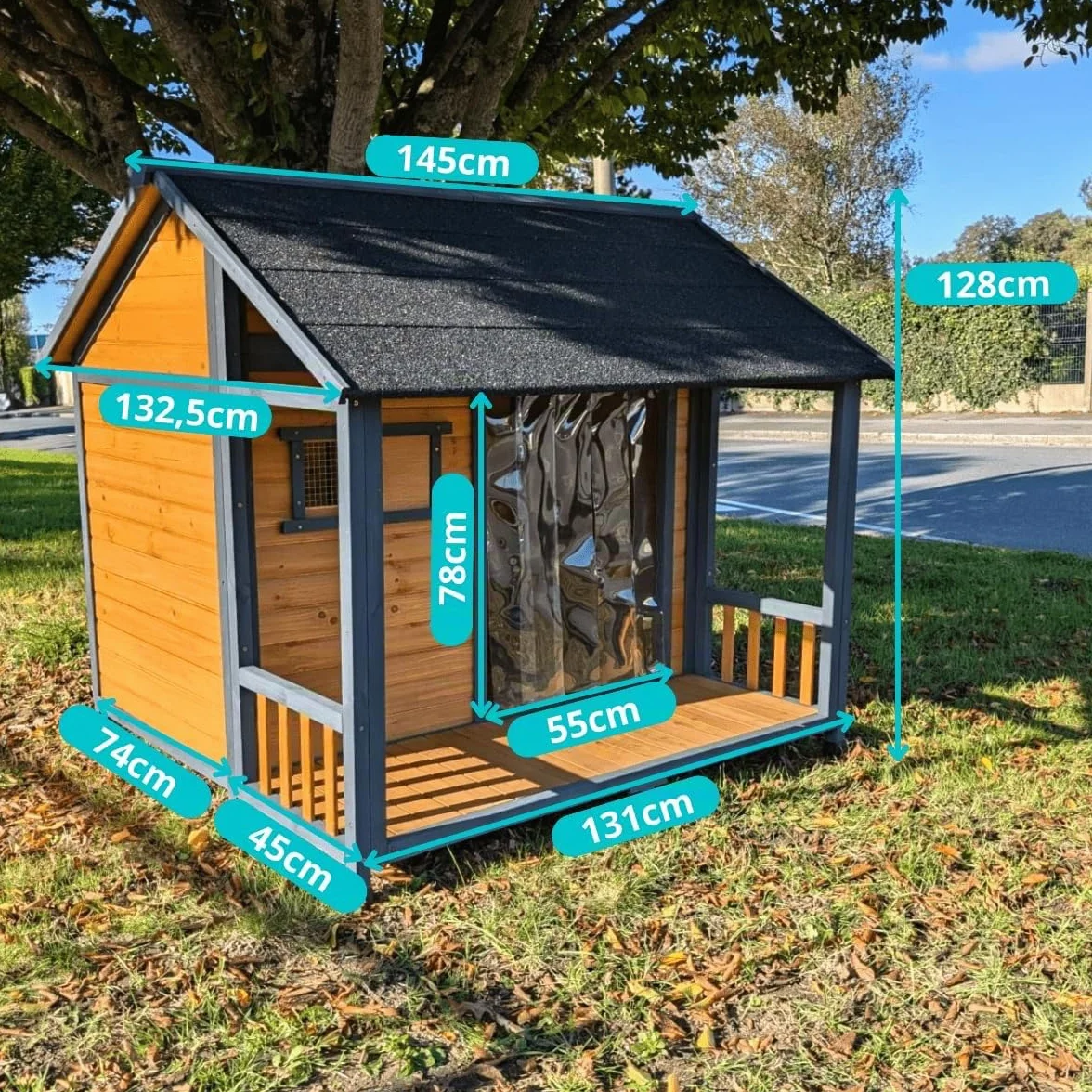 Chalet Saint-Bernard - Casita para perros, talla XXL