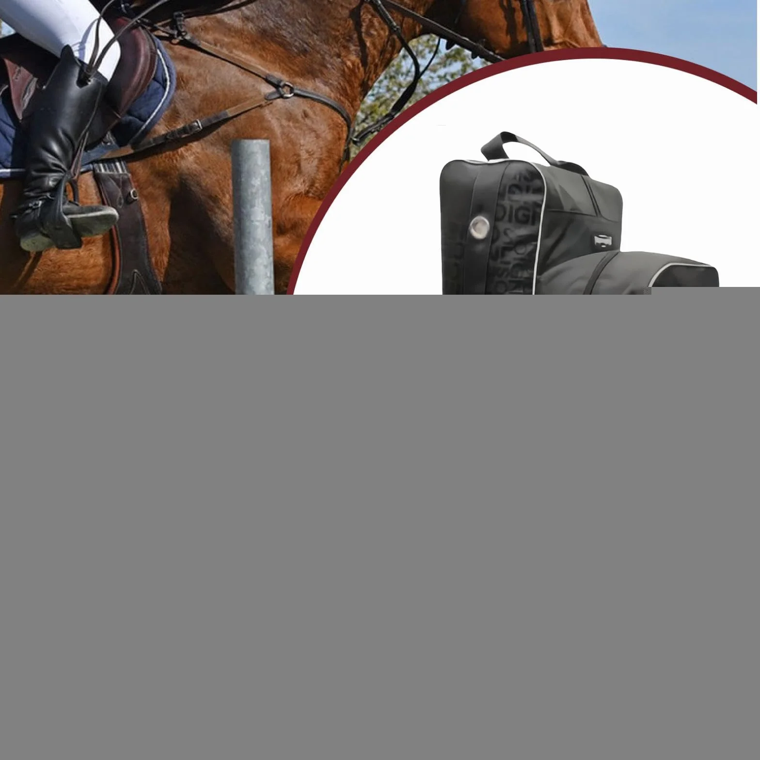 Milageto Bolsa para Botas, Bolsa para Botas de Casco Ecuestre, Almacenamiento de Accesorios de Versátil, Impermeable, Mochila Ecuestre