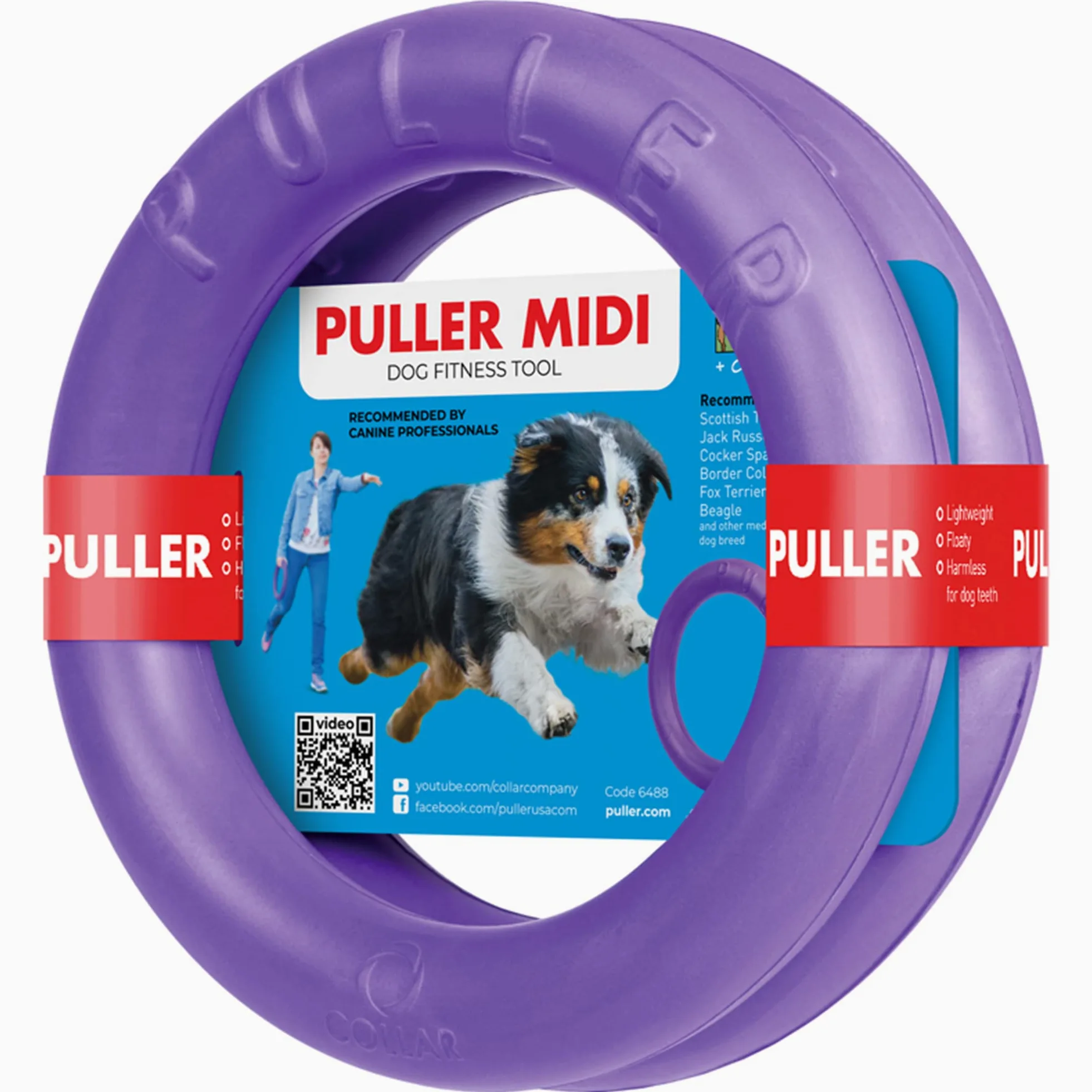 COLLAR Juguetes para Perros para Exteriores – Juguete de búsqueda de Perros y tirón de Guerra para Perros pequeños, medianos y Grandes – Pelota para Perros y Frisbee Suave para Perros – Juguetes para