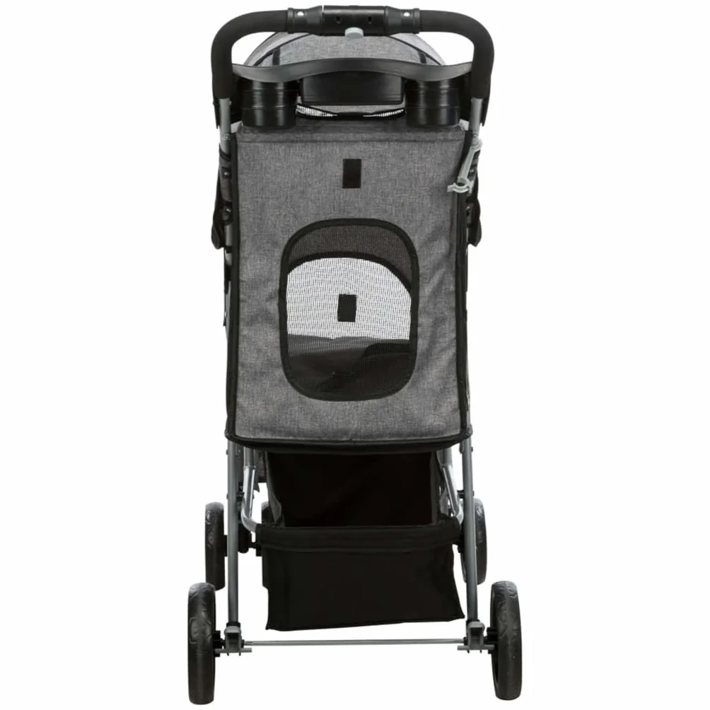 TRIXIE Poussette pliable pour animaux de compagnie Gris