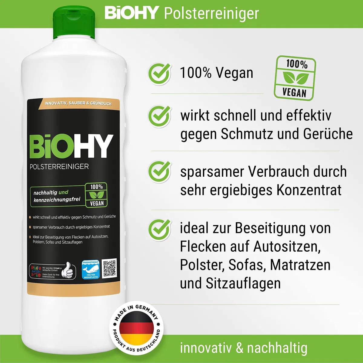 BiOHY Happy Pet Set | Limpiador para alfombras, tapicería, textiles y suelo | Elimina todos los olores y manchas como orina y comida de perros y gatos