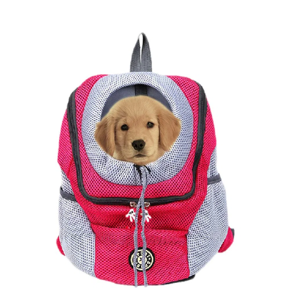 Mochila para Transportar Mascotas para Perros pequeños y Gatos， Bolsa de Viaje para Mascotas con Manos Libres, diseño Transpirable y Parte Inferior Impermeable para Senderismo y Viajes