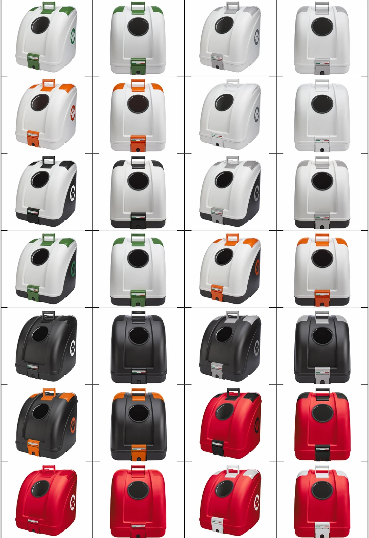 Pow Pet ON Wheels – Transportín para perros y gatos para enganchar en el ciclomotor, motocicleta, bicicleta y apto también para el coche