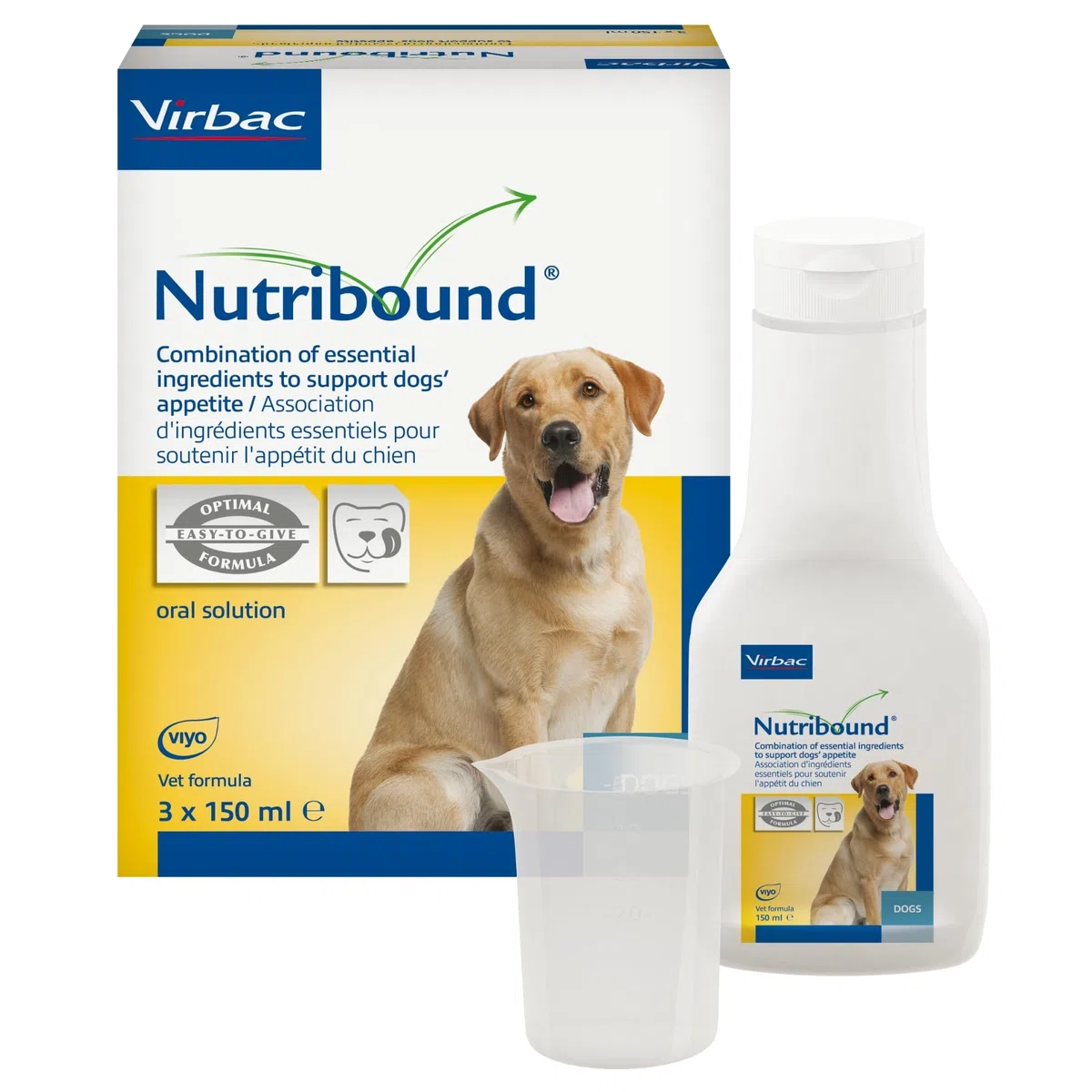 Virbac 3597133067583 Nutribound 3 Botellas para Perros - 150 ml