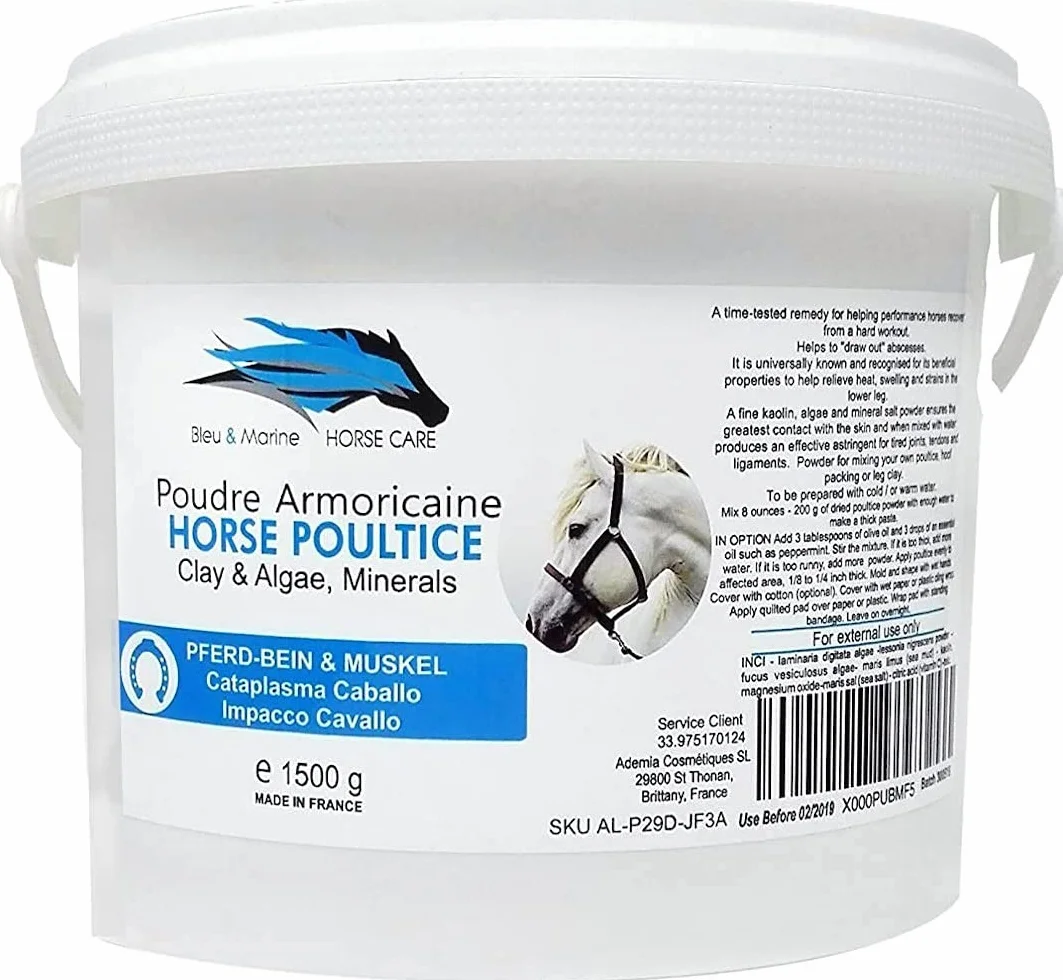 bleu & marine Bretania Cataplasma de Algas Marinas & Barro 100% Natural para el Cuidado de la Piel y la Regeneración del Las Células: Envoltura del Cuerpo o Baño - 1500 g 1,5 kg