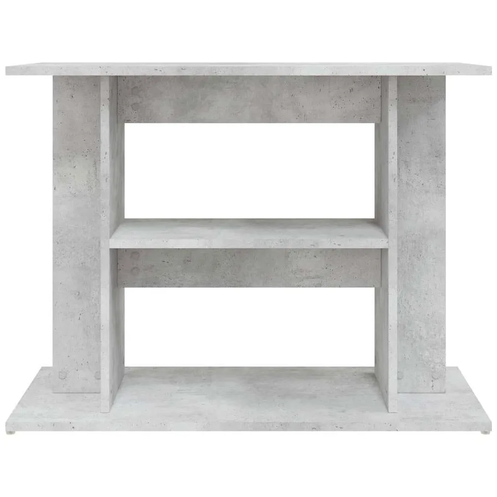 vidaXL Soporte para Acuario Madera ingeniería Gris hormigón 80x35x60cm