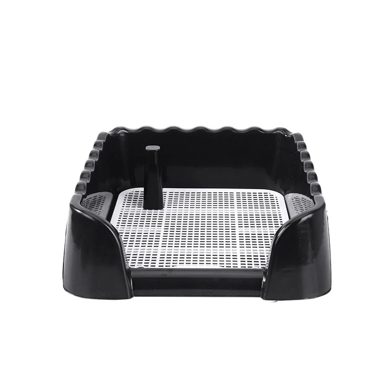 Milageto Inodoro para Perros y Mascotas, Bandeja para Orinal de Entrenamiento para Cachorros, Caja de Arena, Entrenador para Orinal, Soporte para, 40cmx40cmx14cm