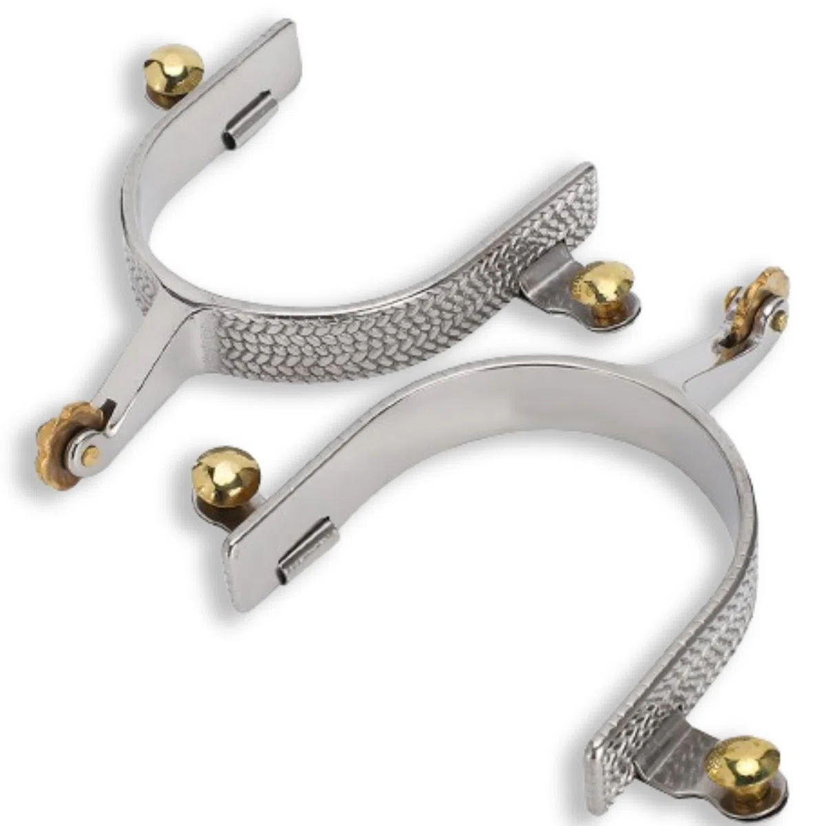 Espuelas para Botas De Vaquero, Espuelas para Hombre, Espuelas Occidentales De Acero Inoxidable con Bola De Rodillo, Espuelas para Montar A Caballo para Entrenamiento De Caballos
