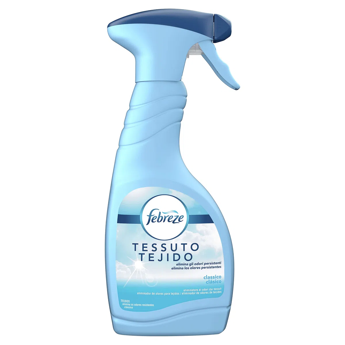 AMBIPUR Febreze Clasico Eliminador De Olores En Spray 8 x 500 ml, Neutralizador Olores, Elimina Malos el Ambiente o Tejidos, Fragancia Fresca