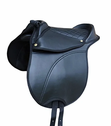 AMKA Pony Shetty Sillín Amesbichler – con asa regulable Sillín Cojín también para madera caballo también para madera Caballos Adecuado | Equestrian horse Cub Saddle, S/S