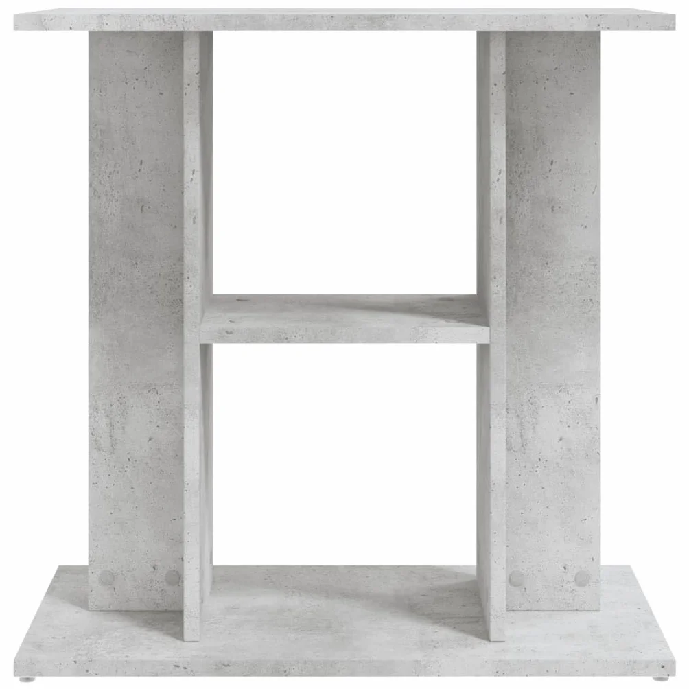 vidaXL Soporte para Acuario Madera ingeniería Gris hormigón 60x30x60cm