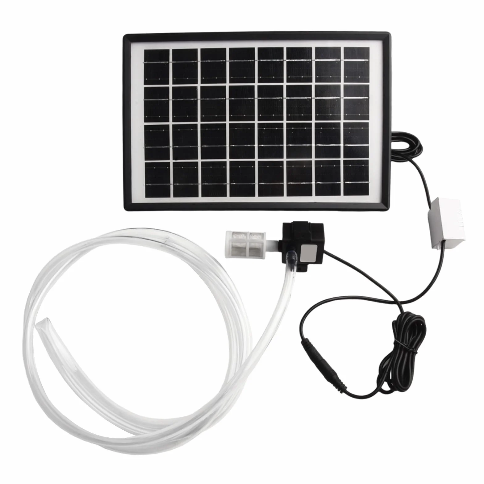 HpLive - Bomba de agua solar (6 W, 9 V, panel solar, 12 V, bomba sumergible, caudal 240 L/h, para acuario, estanque, fuente, con manguera de 2 m y filtro
