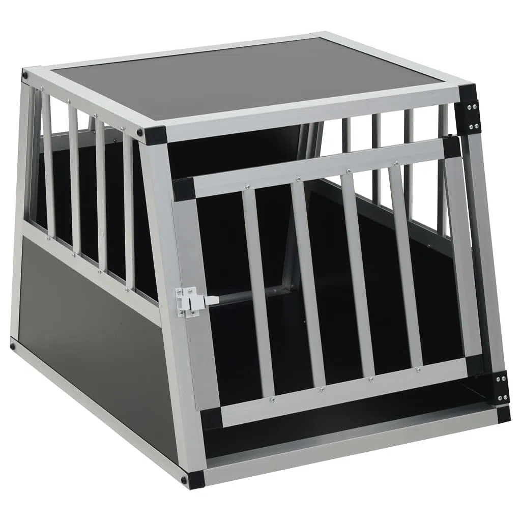 Jaula para Transporte Caja de Transporte Jaulas para Perros Aluminio 54x69x50 cm