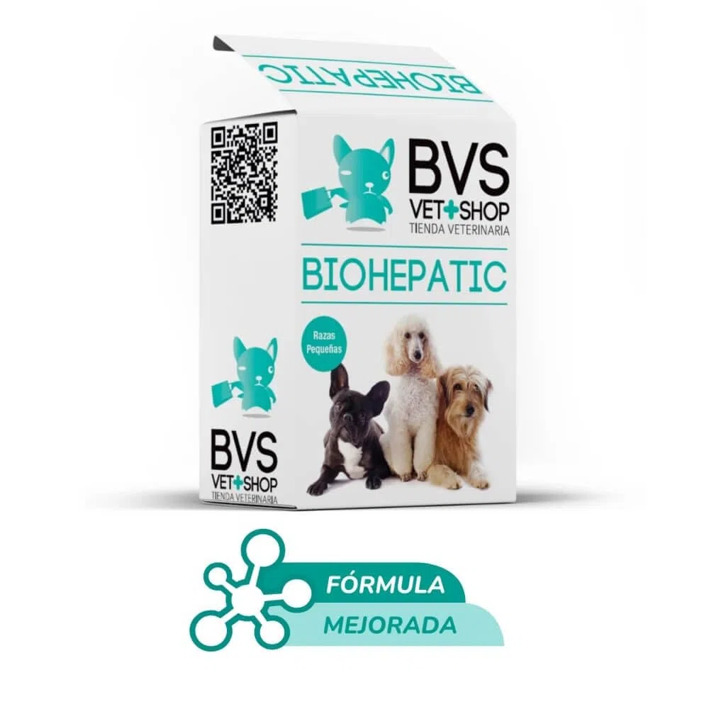 BVS Vet Shop | BioHepatic 40 Comprimidos para Perros | para la reducción de trastornos de la absorción intestinal, hepáticos, renales y cardiacos | Razas Pequeñas