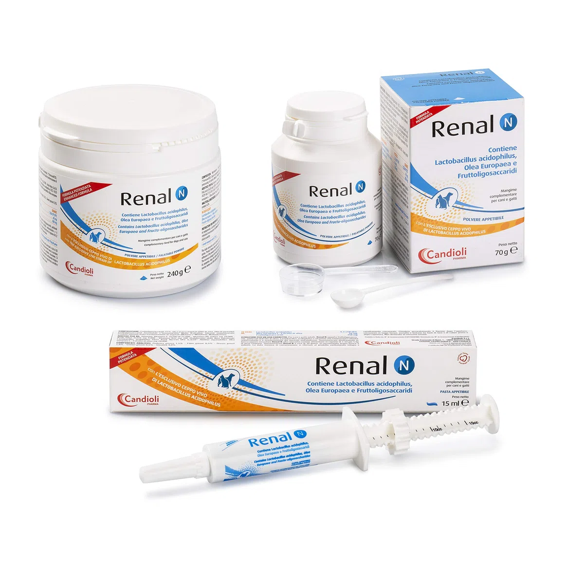 N renal piensos complementarios para Perros y Gatos Alimentos Suplemento 70g Uso Veterinario