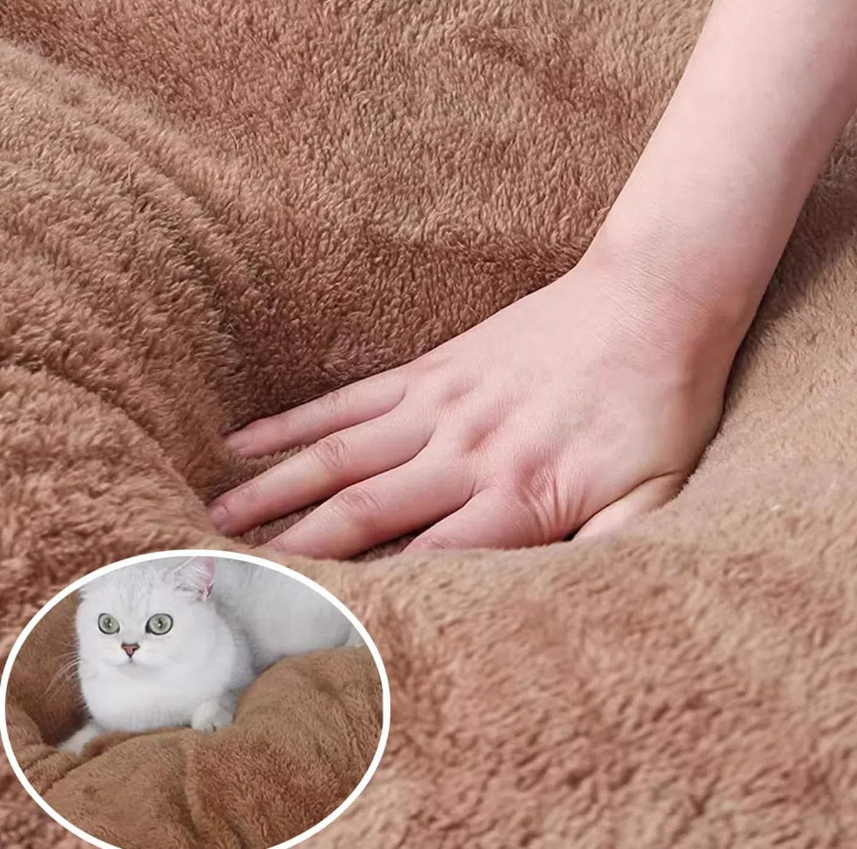 Casa grande para perros 2 en 1 mullida cama para perros XL XXL, caseta grande de lujo para mascotas, antiansiedad, para perros, gatos, camas calmantes con mango cálido, casa cueva para perros medianos