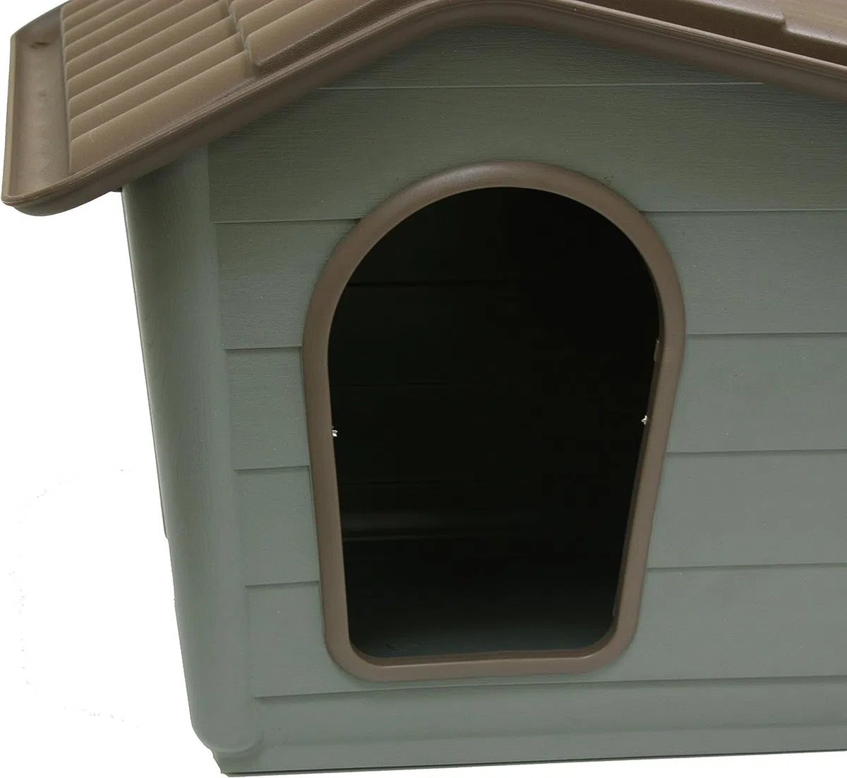 CROCI Villa - Caseta de Plástico para Perros Pequeños y Gatos de Interior y Exterior, Rígida, con Tomas de Aire y Techo Extraíble, 60 x 50 x 41 cm