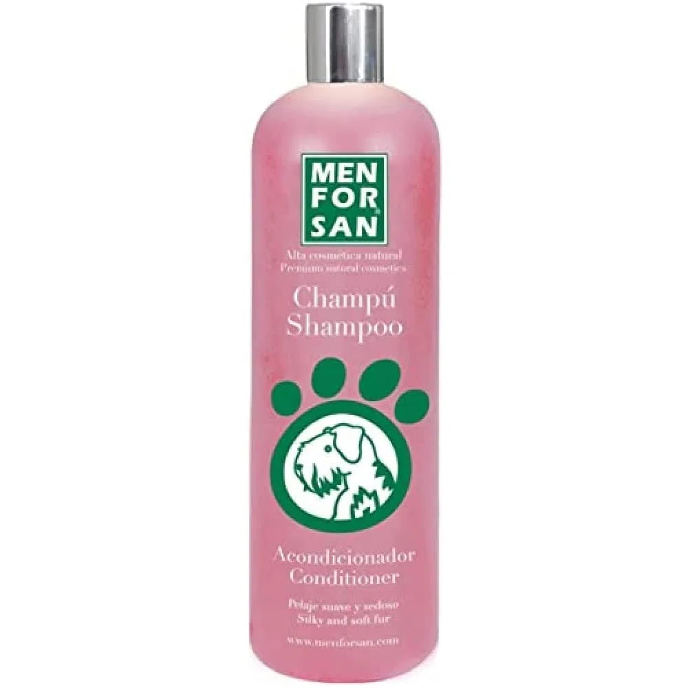 Menforsan champú Acondicionador 300ml | ph Neutro | colágeno Natural | glicerina Vegetal | desenreda el Pelaje | Fragancia de Fresa