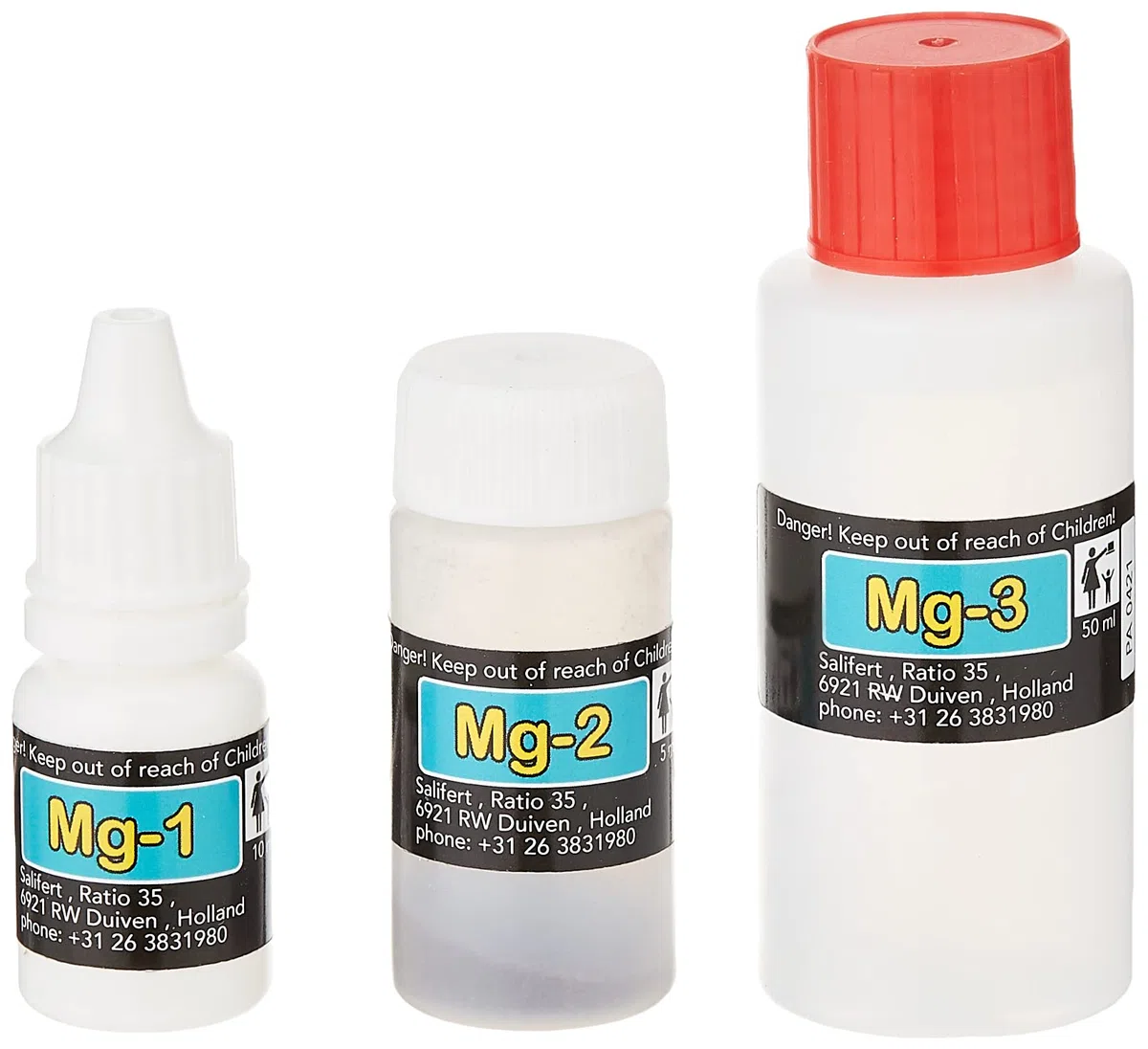 Kit de prueba de magnesio, juego de 6 piezas