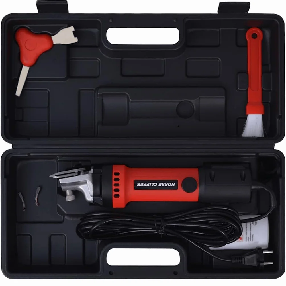 vidaXL Set de Maquinilla Cortapelos para Caballos 350 W Maquina Pelar Esquinos