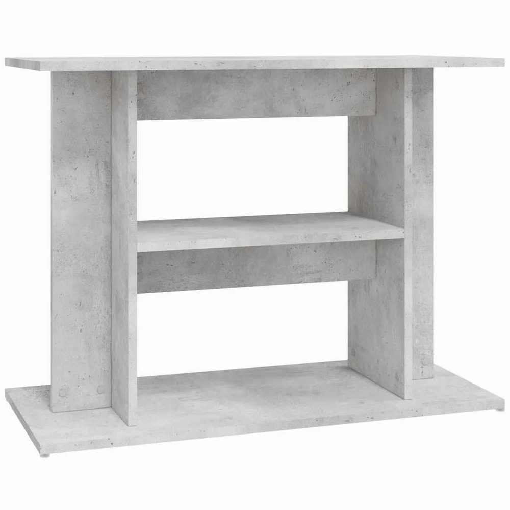 vidaXL Soporte para Acuario Madera ingeniería Gris hormigón 80x35x60cm