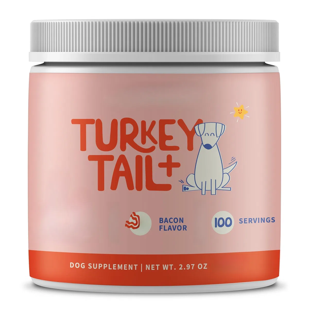 Hongos de cola de pavo para perros - Tratamiento de lipoma para perros, apoya nódulos y bultos, salud intestinal y del sistema inmunológico, 1 pieza
