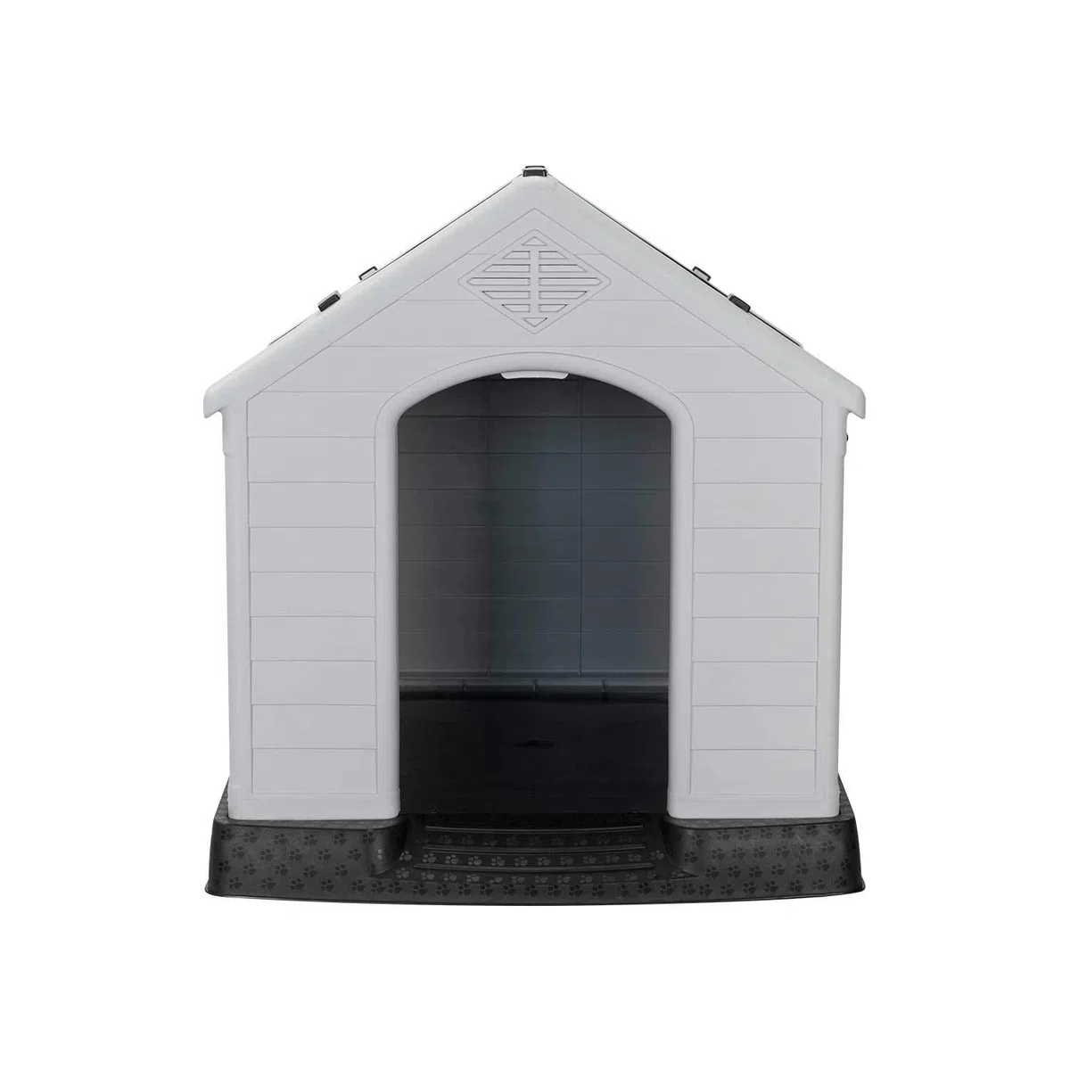 THINIA HOME Caseta para Perros Pequeños Dimensiones 66,5x73,6x71cm | Caseta de Plástico 100% Reciclable y Ecológico | Caseta Mascota Exterior e Interior
