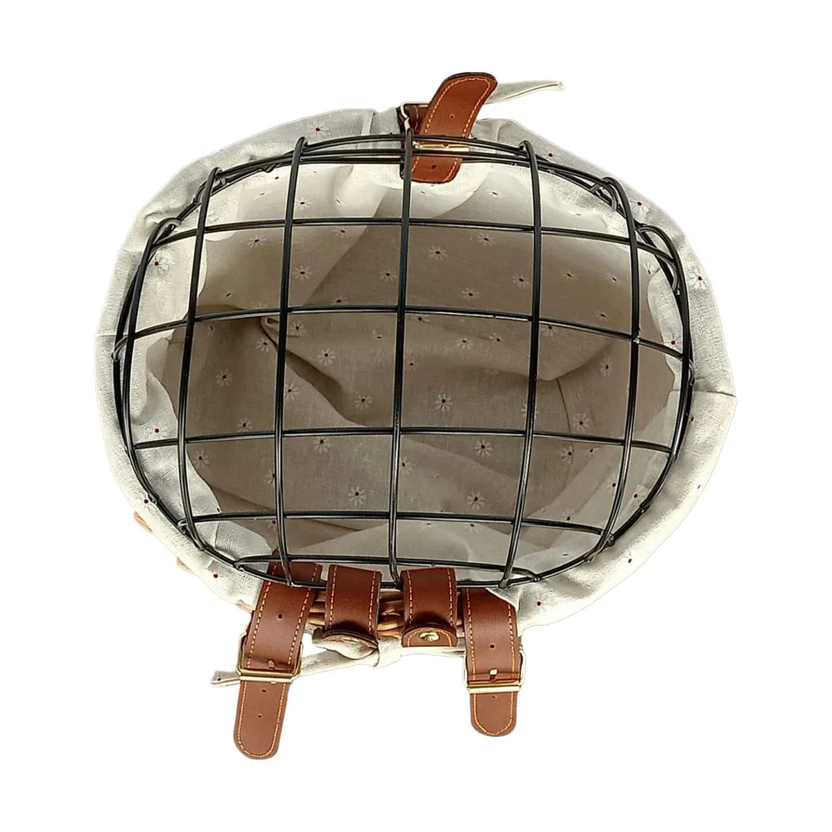 Cesta de bicicleta para perros | Cubierta de malla de alambre, cesta de bicicleta de mimbre para perros pequeños y gatos, transportador de perros desmontable para bicicleta