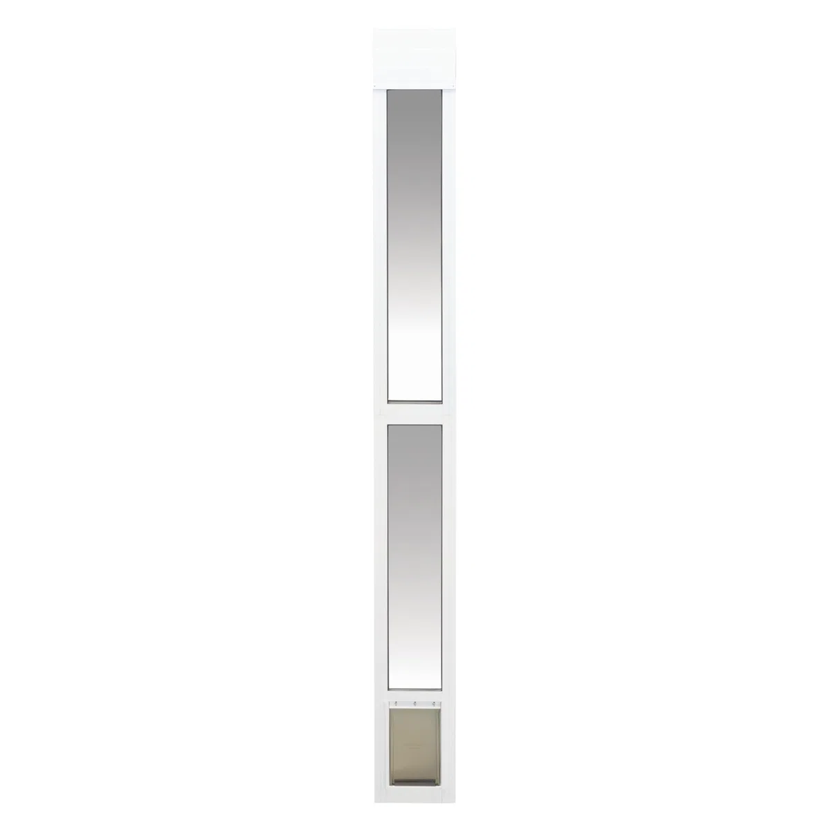 PetSafe Puerta Corredera de Vidrio para Gatos y Perros de 2 Piezas - Sin Necesidad de Recortar, Duradera, Resistente a Las Inclemencias del Tiempo - Pequeña