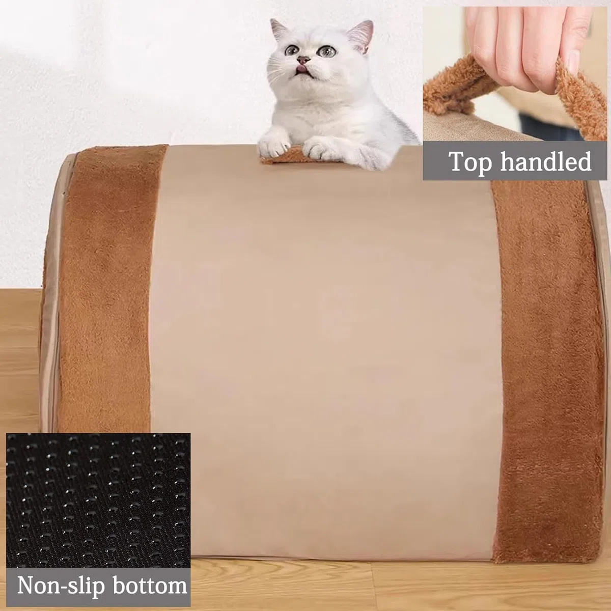 Casa grande para perros 2 en 1 mullida cama para perros XL XXL, caseta grande de lujo para mascotas, antiansiedad, para perros, gatos, camas calmantes con mango cálido, casa cueva para perros medianos
