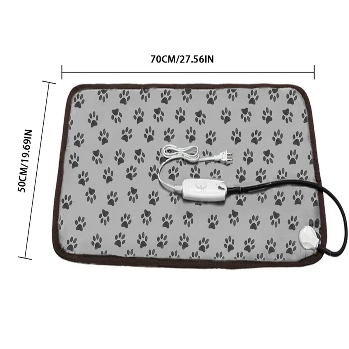 Manta Eléctrica Para Perros Y Gatos Mascotas, 50x70cm Electrica Almohadilla Térmica Mascotas Con Ajuste De Temperatura, Manta Térmica Colchonetas Para Cachorros Perros Pequeños Y Gatos Interior