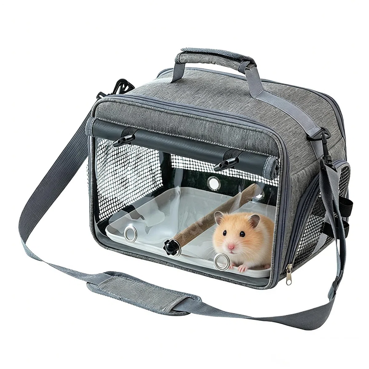 Transportín de Viaje para Aves,Mascotas Transpirable Portátil Impermeable Extraíble con Asa,Transporte para Animales de Peluche | para Viajes en Coche, Uso Diario, Oficina,