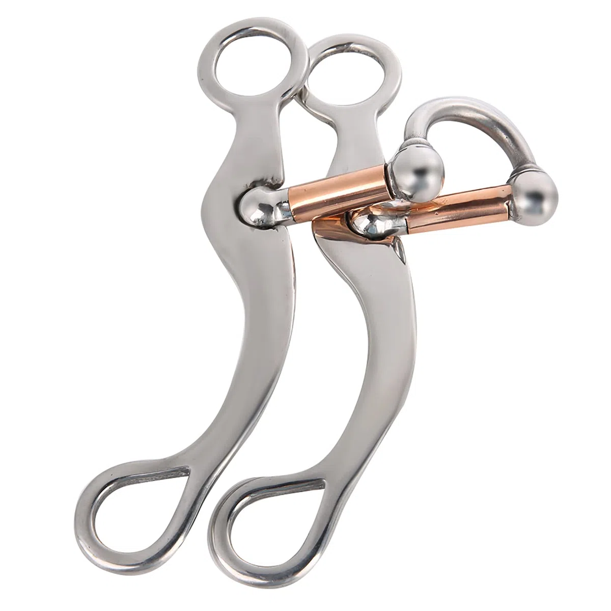 Bocado para Caballo con Rodillos |Boquilla de Hierro Dulce de Acero Inoxidable de 12 mm de Espesor |Bocado Suelto para Caballos Jóvenes/Entrenamiento/Equitación |Control