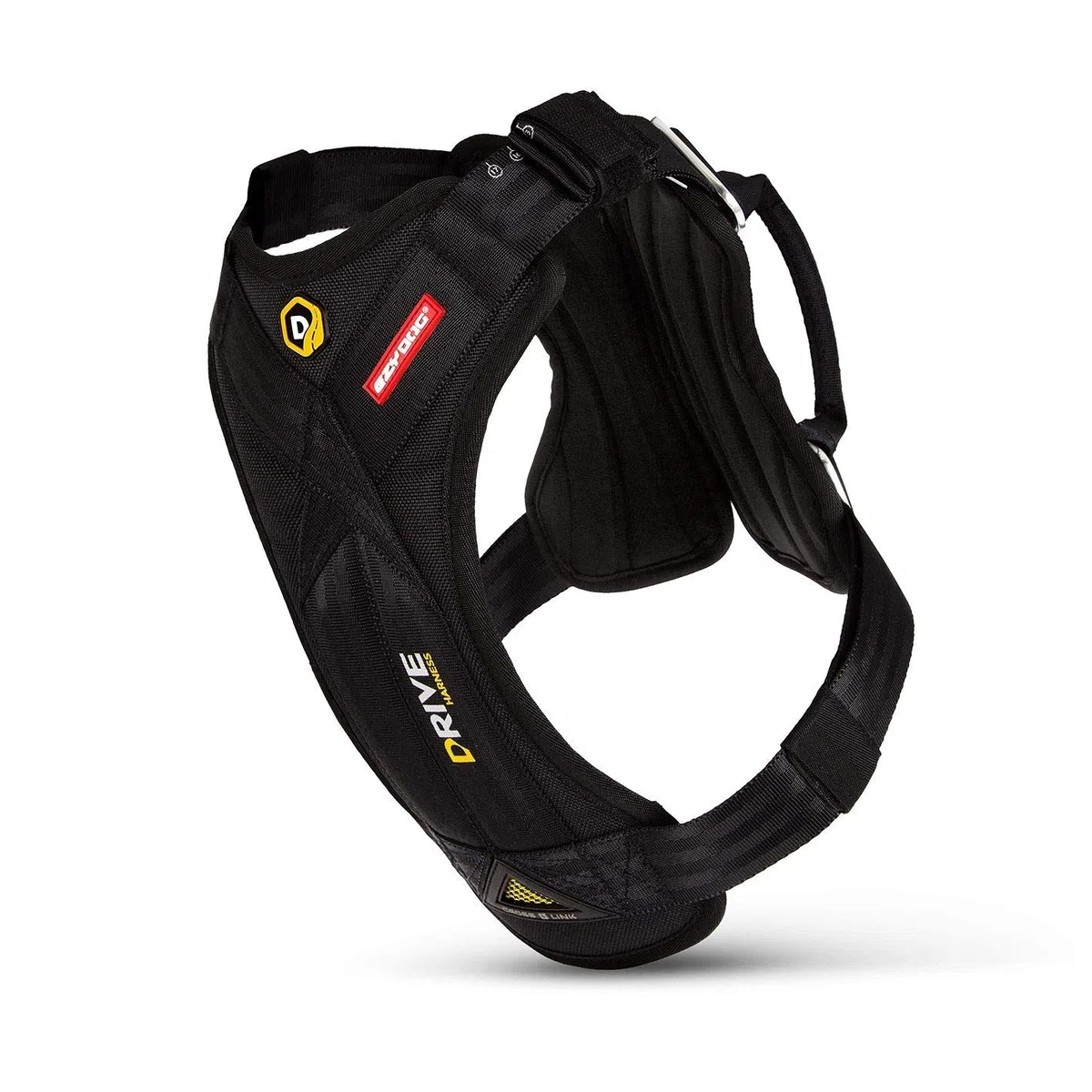 EzyDog Arnes Coche Perro Homologado - Cinturón De Seguridad para Perros - Mascotas Perros Accesorios, Multifunción, Ajustable (M, Negro)