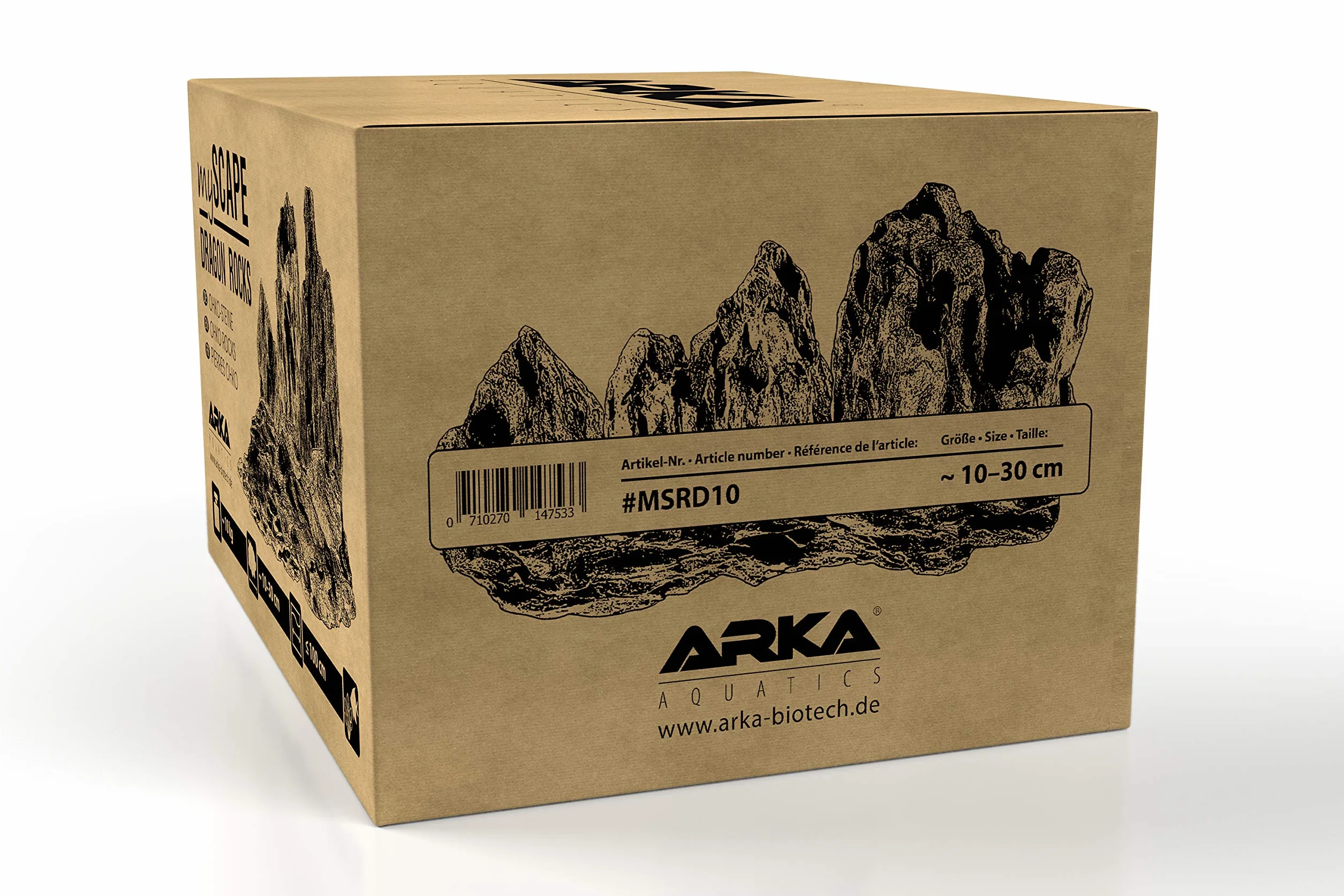 ARKA Set Rocas Dragon 10 kg mySCAPE – Piedras Naturales 10–30 cm para Nano aquascaping y paisajes creativos – aptas para acuarios Dulces pequeños – decoración plantable sin Bordes ni químicos