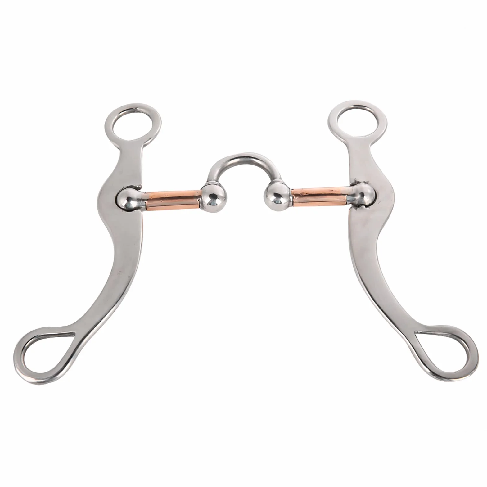 Bocado para Caballo con Rodillos |Boquilla de Hierro Dulce de Acero Inoxidable de 12 mm de Espesor |Bocado Suelto para Caballos Jóvenes/Entrenamiento/Equitación |Control
