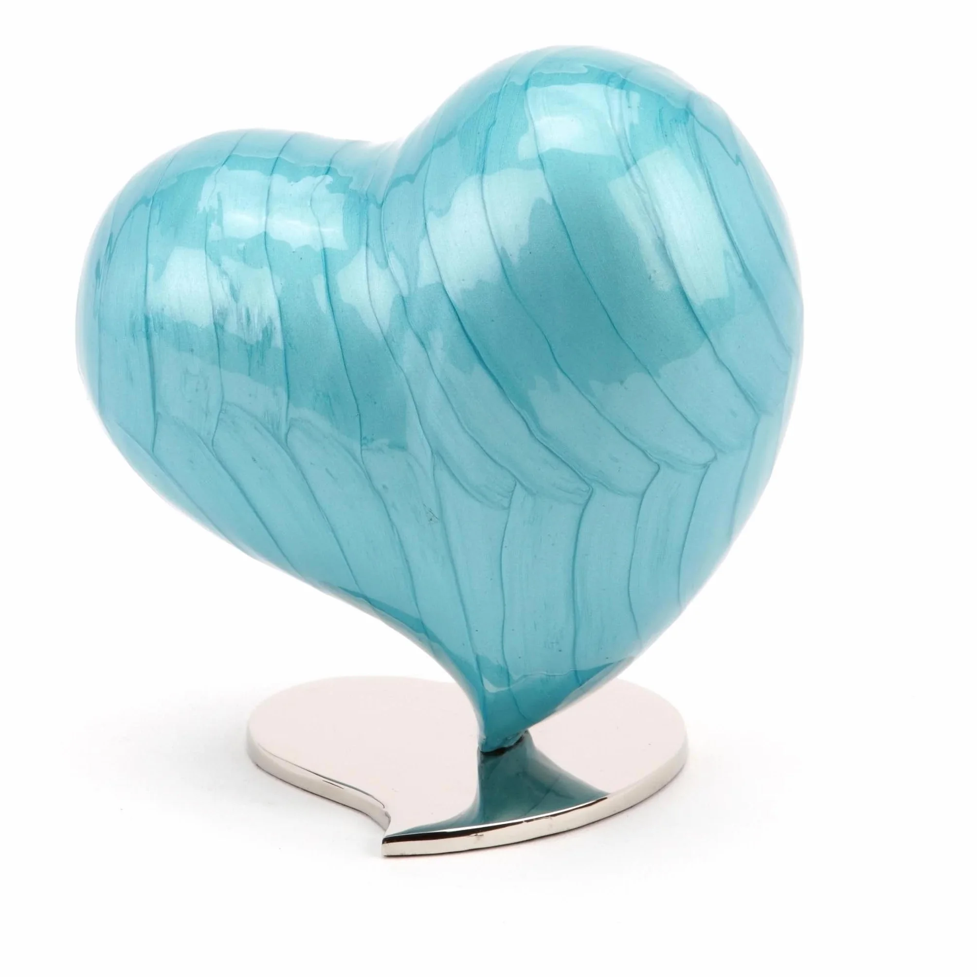 Urns UK Urna de Cenizas funerarias Hecha a Mano con corazón Grande Watford Pearl UU420009A